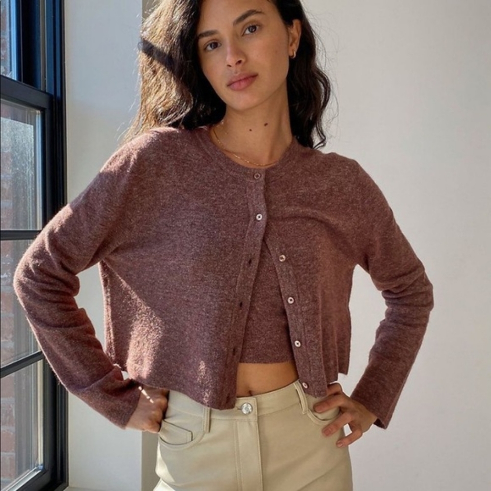 Aritzia Wilfred Sicily Cashmere Blend Cardigan